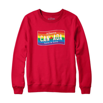 Alberta Love is Love Sweatshirt Hoodie