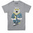 Polar Bear with Daiquiri Mens Athletic Gray T-shirt