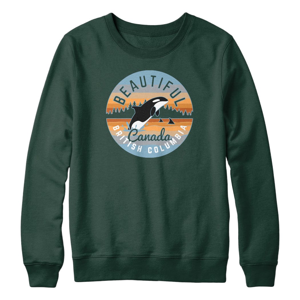 Beautiful BC Whale Crewneck Sweatshirt