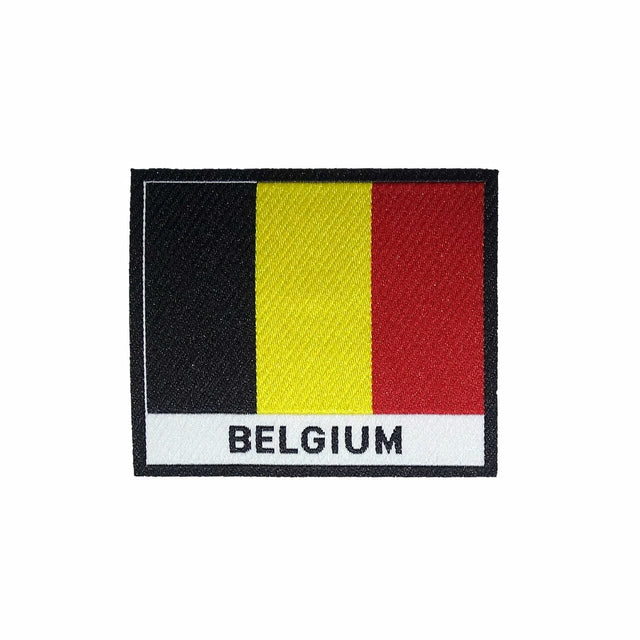 Belgium Flag Iron On Patch