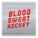 Blood Sweat Hockey Decal - Red