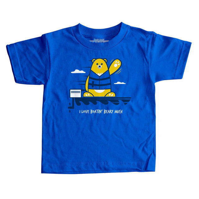 I Love Boatin Beary Much Kids T-shirt