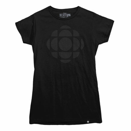CBC Gem Logo Tone on Tone Womens T-shirt black