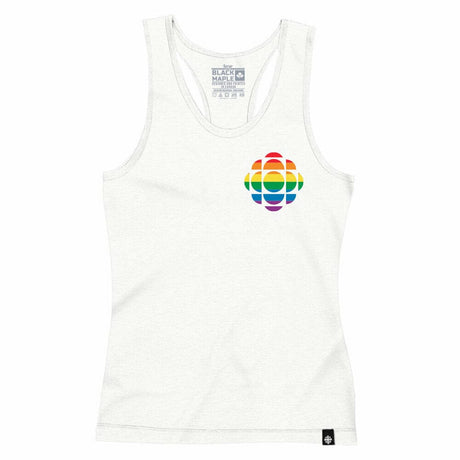 CBC Pride Gem Logo Chest Womens Tanktop White