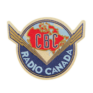 CBC Vintage 1940-1958 Thunderbolt Logo Iron on Patch