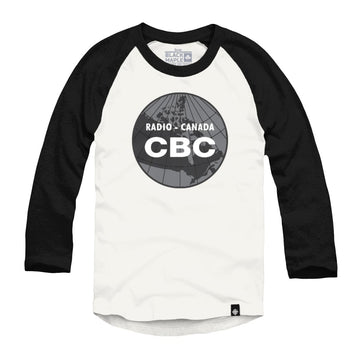 CBC 1958 Vintage Round Map Logo Raglan Baseball Shirt