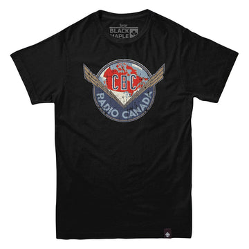 CBC 1940-58 Textured Logo Men T-Shirt Black