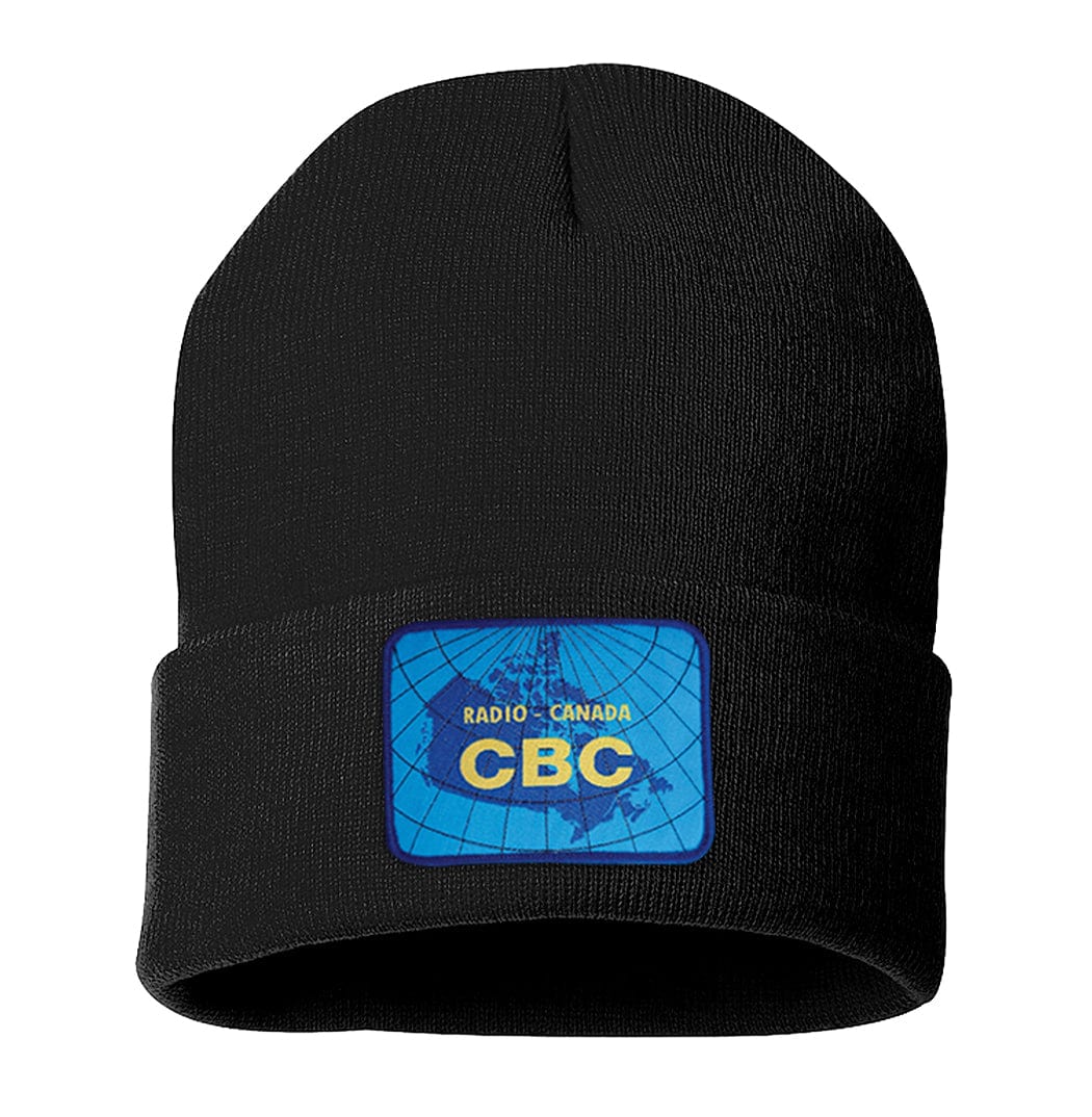 CBC Map Logo Black Cuff Tuque