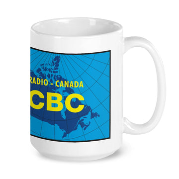 CBC Radio Canada Vintage Map Log Mug