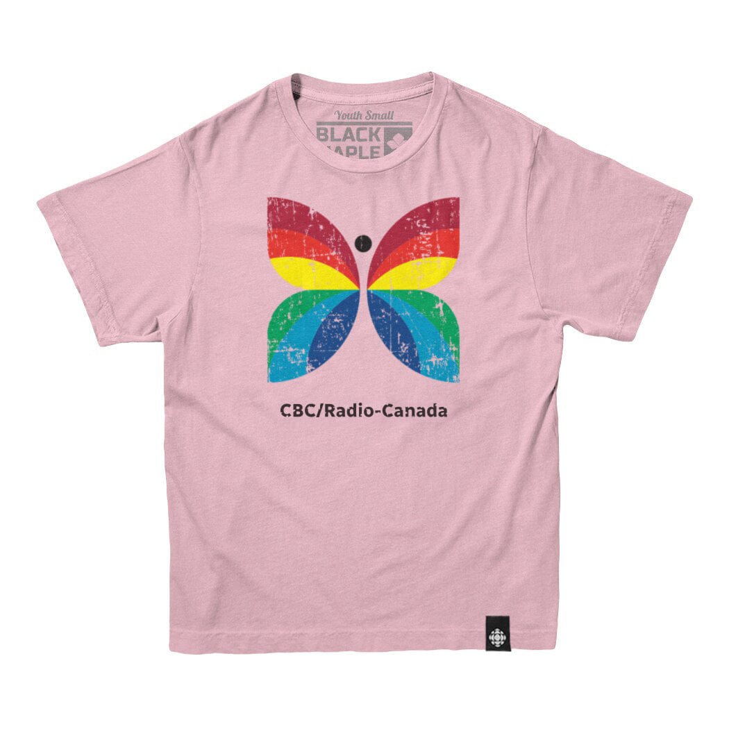 CBC 1966-74 Butterfly Logo Pink Tee Youth