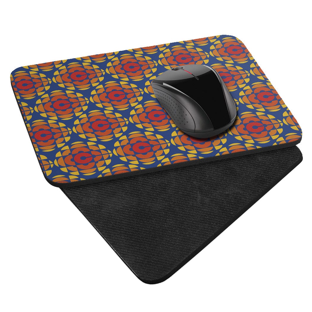 CBC Radio Canada Exploding Pizza Pattern Mouse Pad