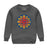 CBC 1974-86 textured logo Charcoal Heather Youth Crewneck Sweater
