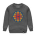 CBC 1974-86 textured logo Charcoal Heather Youth Crewneck Sweater