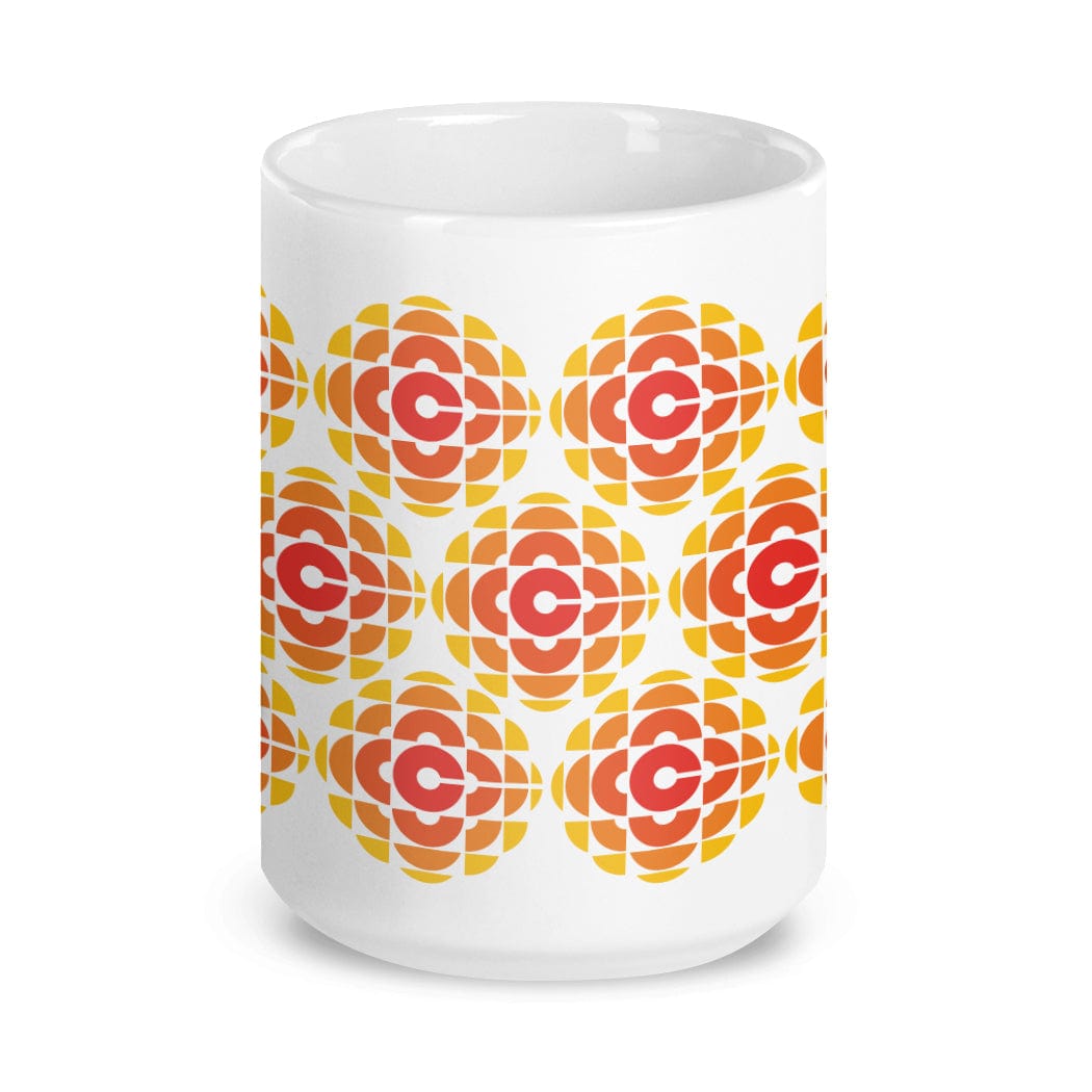 CBC Retro Exploding Pizza Gem Logo Pattern Coffee Cup