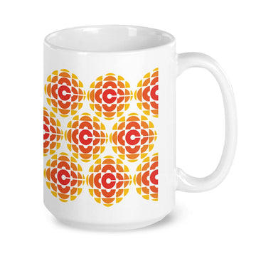 CBC Exploding Pizza Gem Logo Pattern Coffee Mug