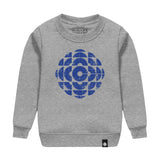 CBC 1986-92 Blue Logo Youth Crewneck Sweater Athletic Grey