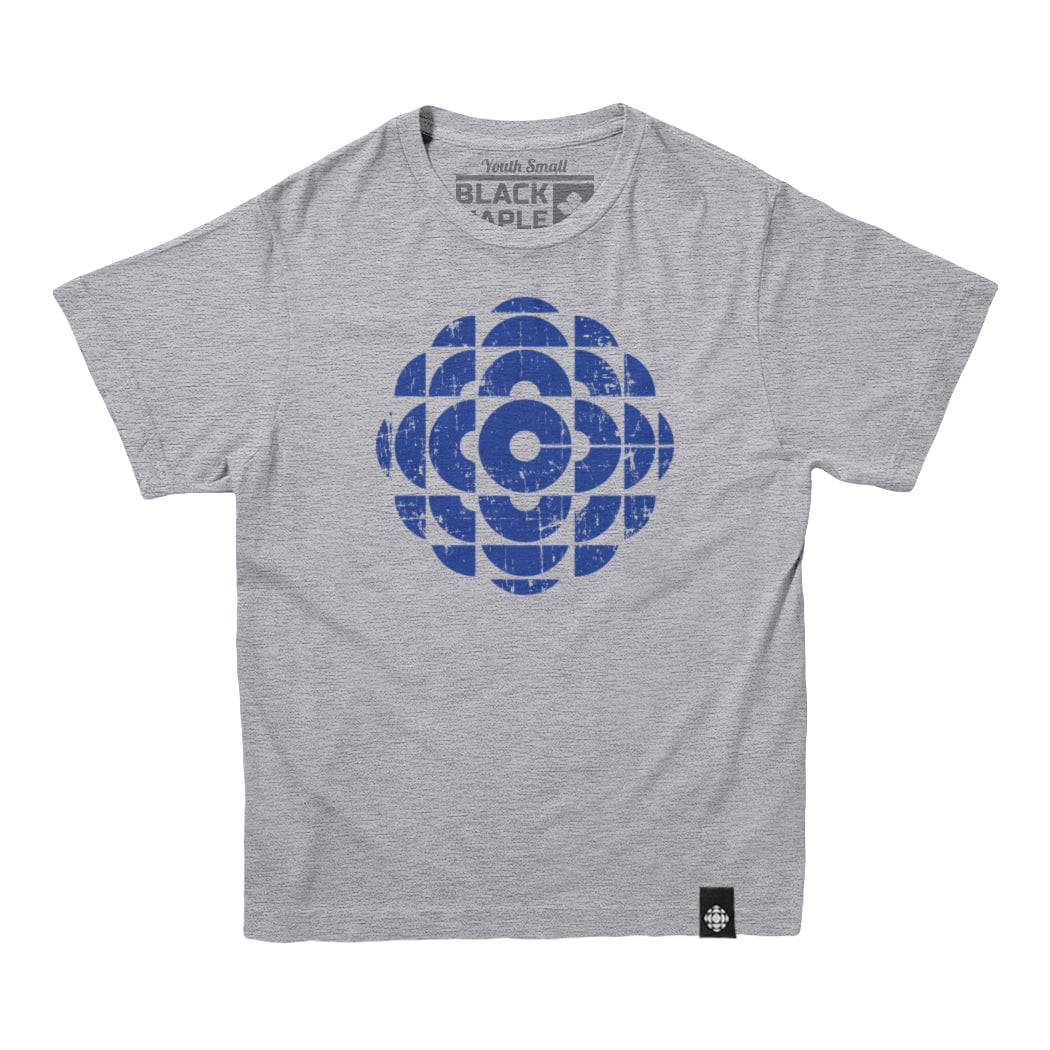 CBC 1986-92 Blue Logo Youth Tee Athletic Grey