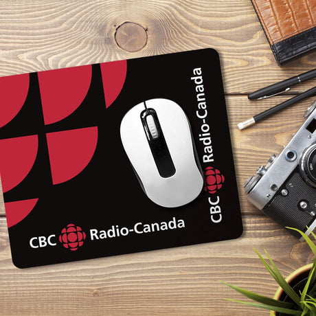 CBC Radio-Canada Black Mouse Pad