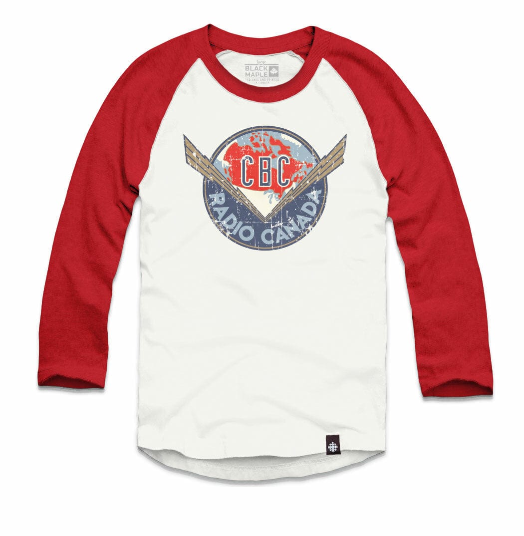 Vintage CBC Thunderbolt Logo Raglan Baseball Shirt – Black Maple Trading Co.