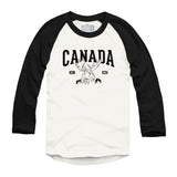 Canada Moose Est 1867 Raglan Baseball Shirt