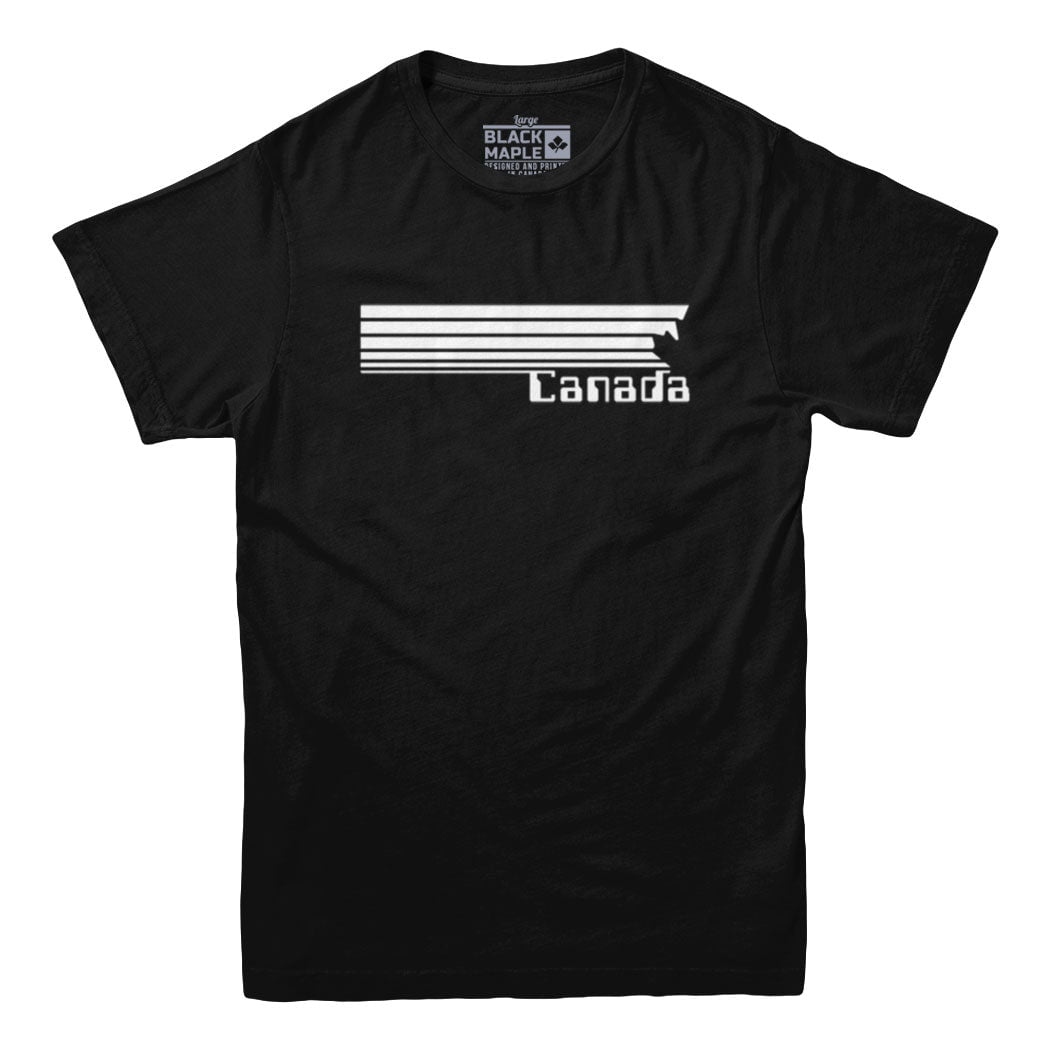 Canada 80s Retro Stripe T-shirt – Black Maple Trading Co.