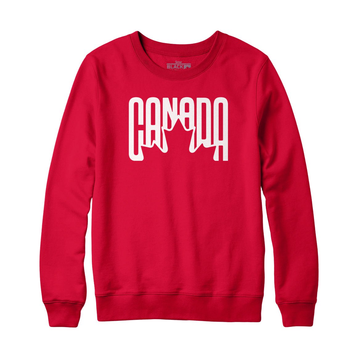 Black red sweatshirt top