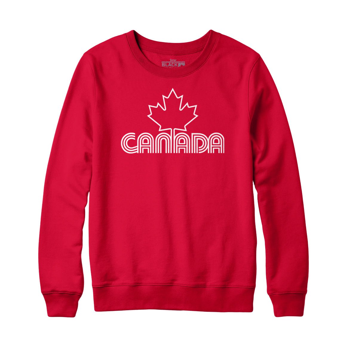 Canada Day Retro Design Sweatshirt and Hoodie Black Maple Trading Co