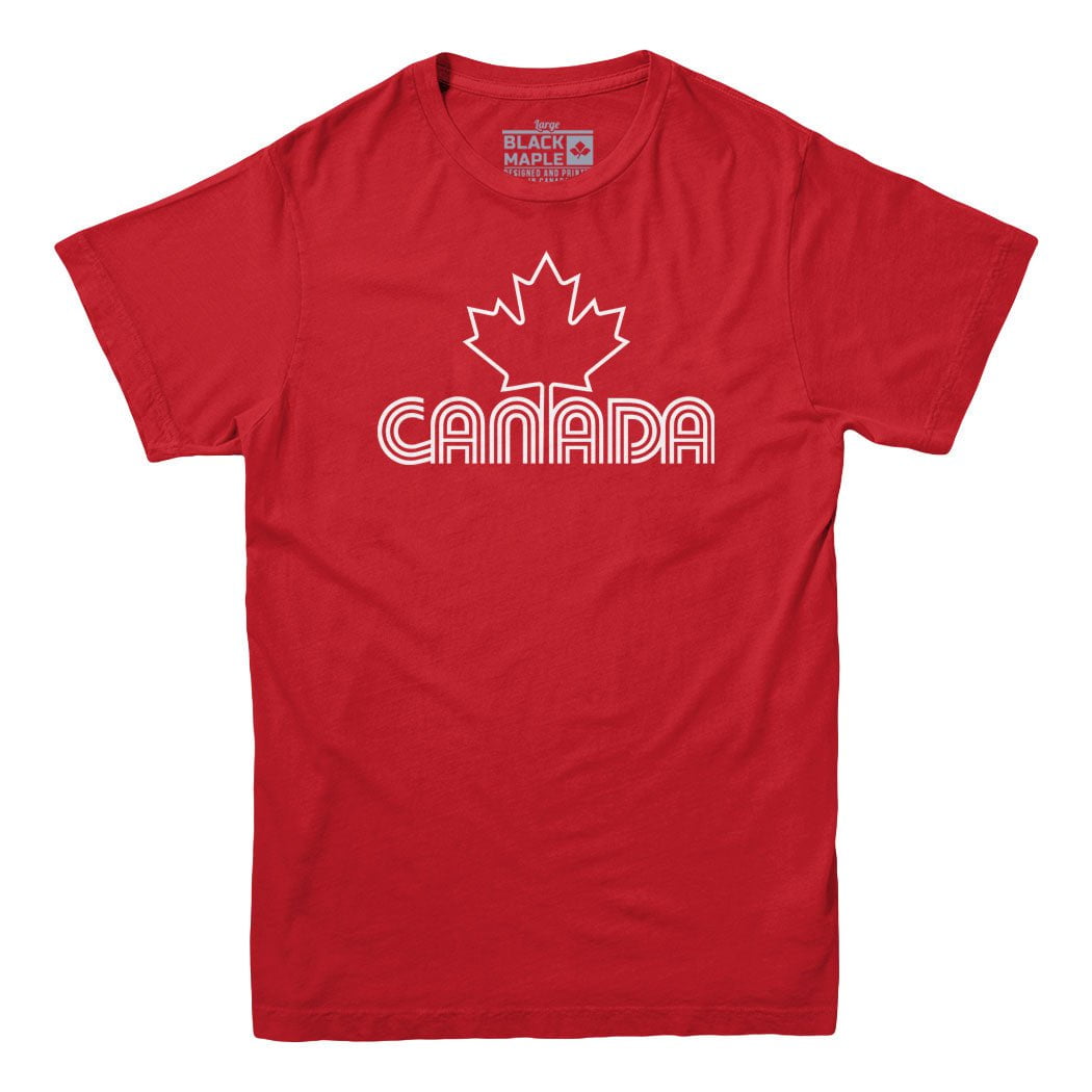 Canada Day Retro Design T-shirt – Black Maple Trading Co.