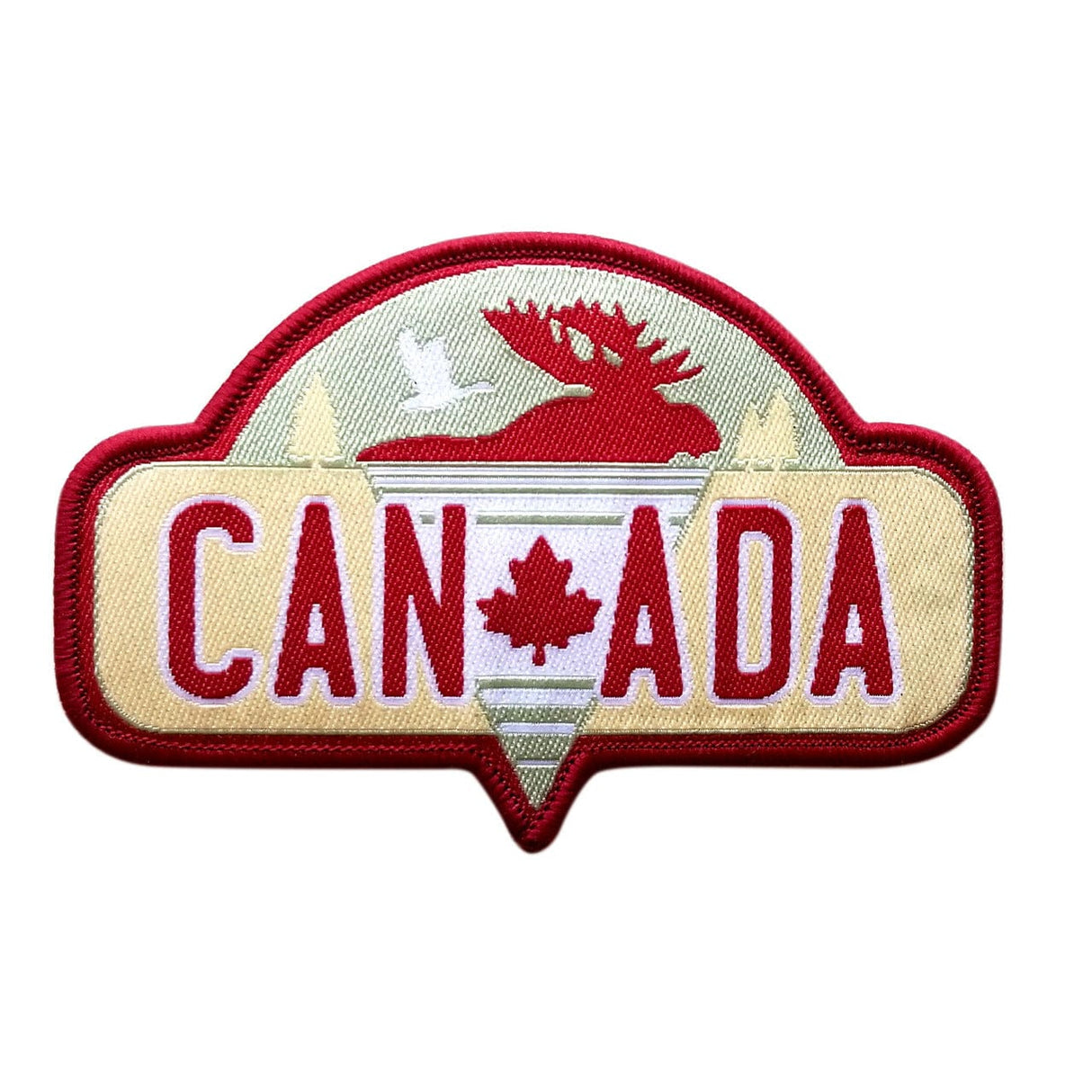 Canada Moose with Goose Iron On Patch