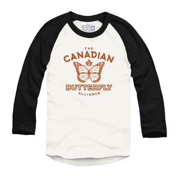 Canadian Butterfly Alliance Raglan Baseball Shirt