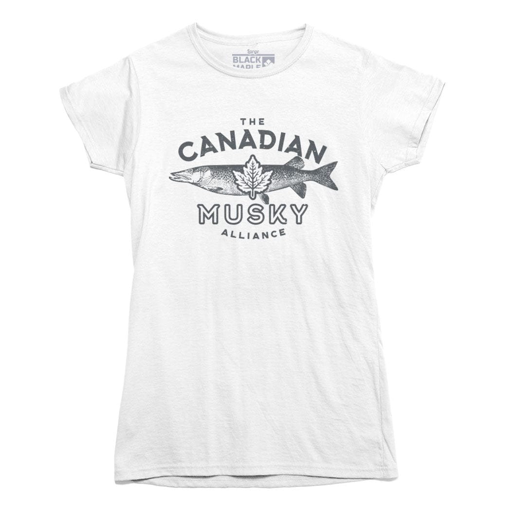 Canadian Musky Alliance T-shirt Womens T-shirt / White / M