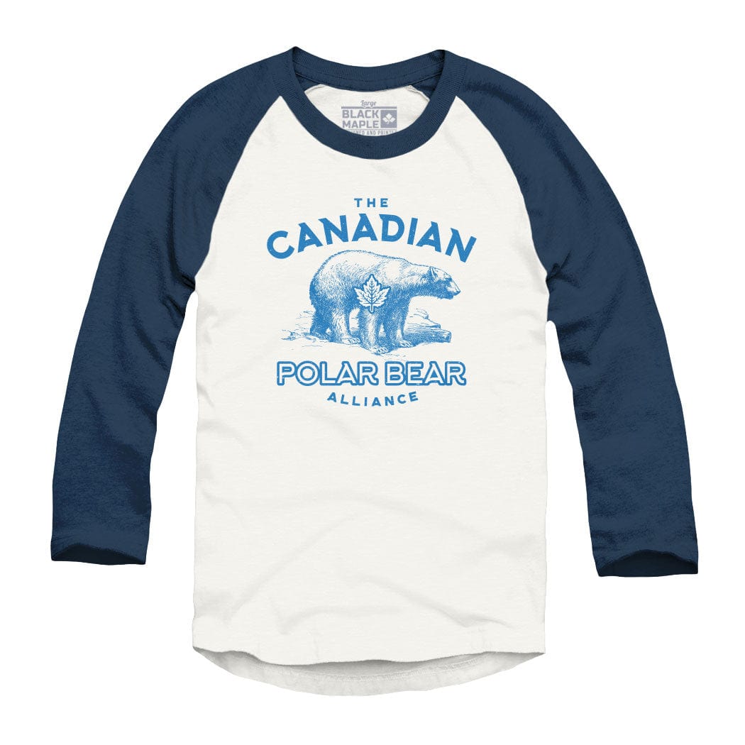 Canadian Polar Bear Alliance Raglan Baseball Shirt