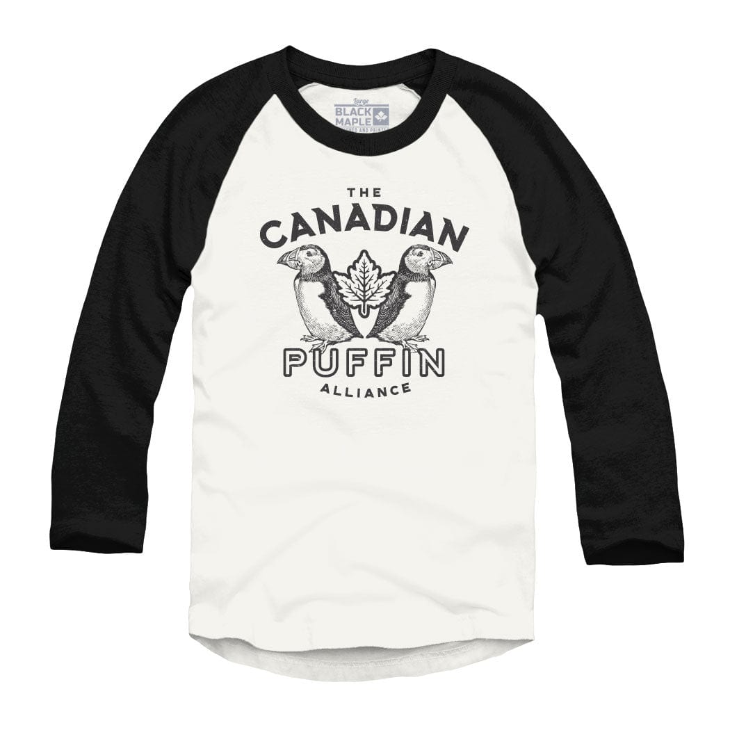 Canadian Puffin Alliance Raglan Baseball Shirt