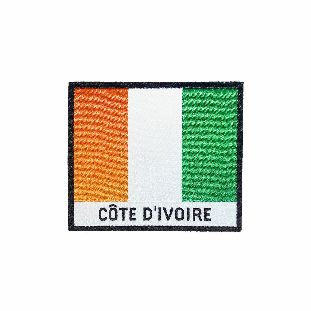 Cote d'Ivoire Flag  Iron On Patch