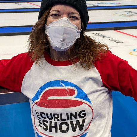 That Curling Show Rock Logo Baseball Shirt