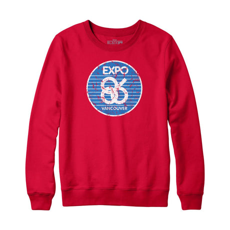 Expo 86 Retro Stripe Logo Sweatshirt and Hoodie