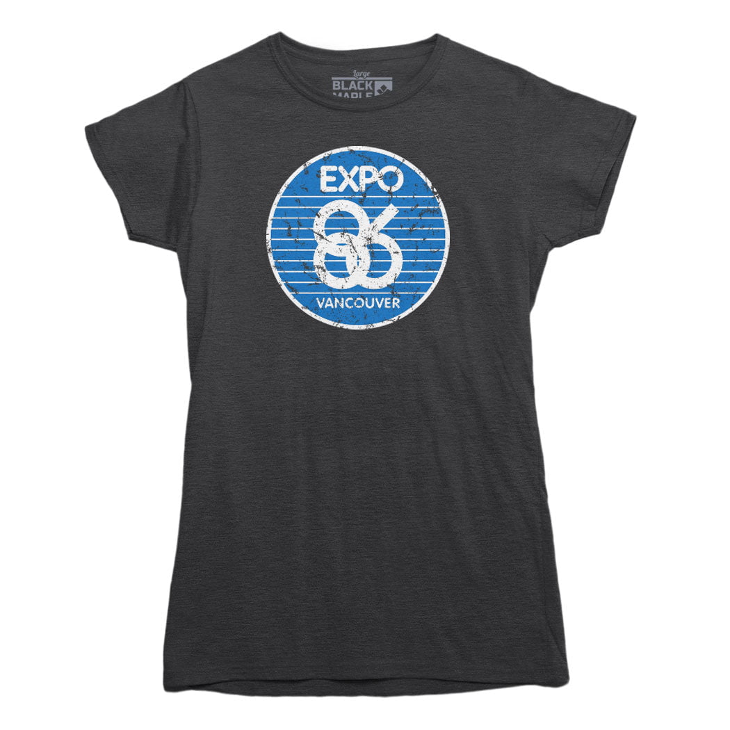 Expo 86 Retro Stripe Logo T-shirt – Black Maple Trading Co.
