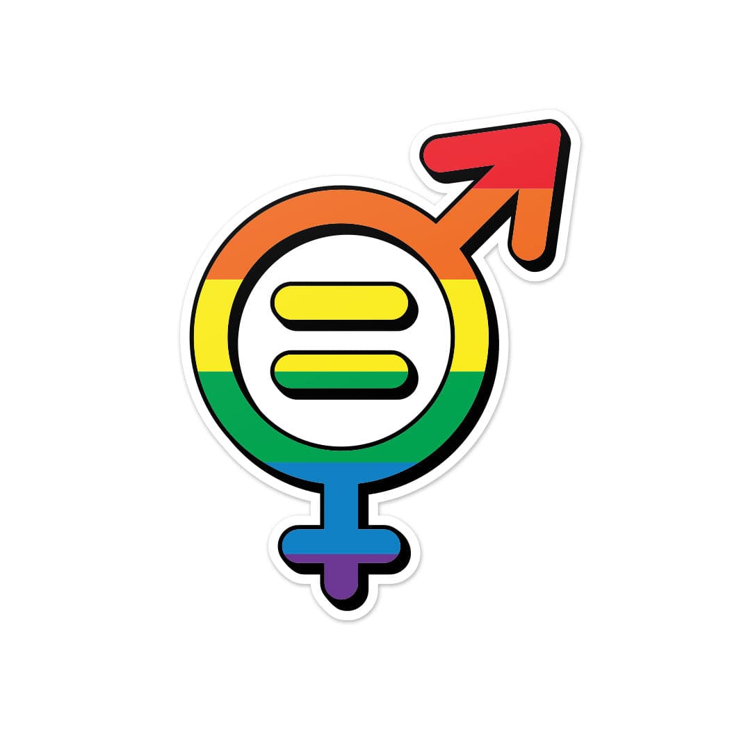Gender Equality Pride Icon Vinyl Sticker