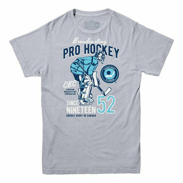 Hockey Night In Canada Broadcasting Pro Hockey Men's T-shirt Grey