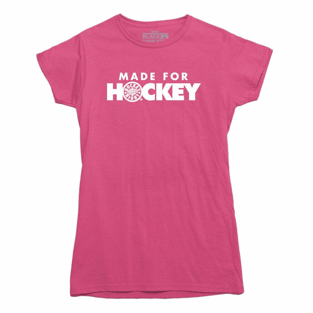 No Talky During Hockey Raglan - Bright Pink No Talky During Hockey Raglan - Bright Pink