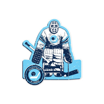 HNIC Vintage Table Hockey Goalie Vinyl Sticker