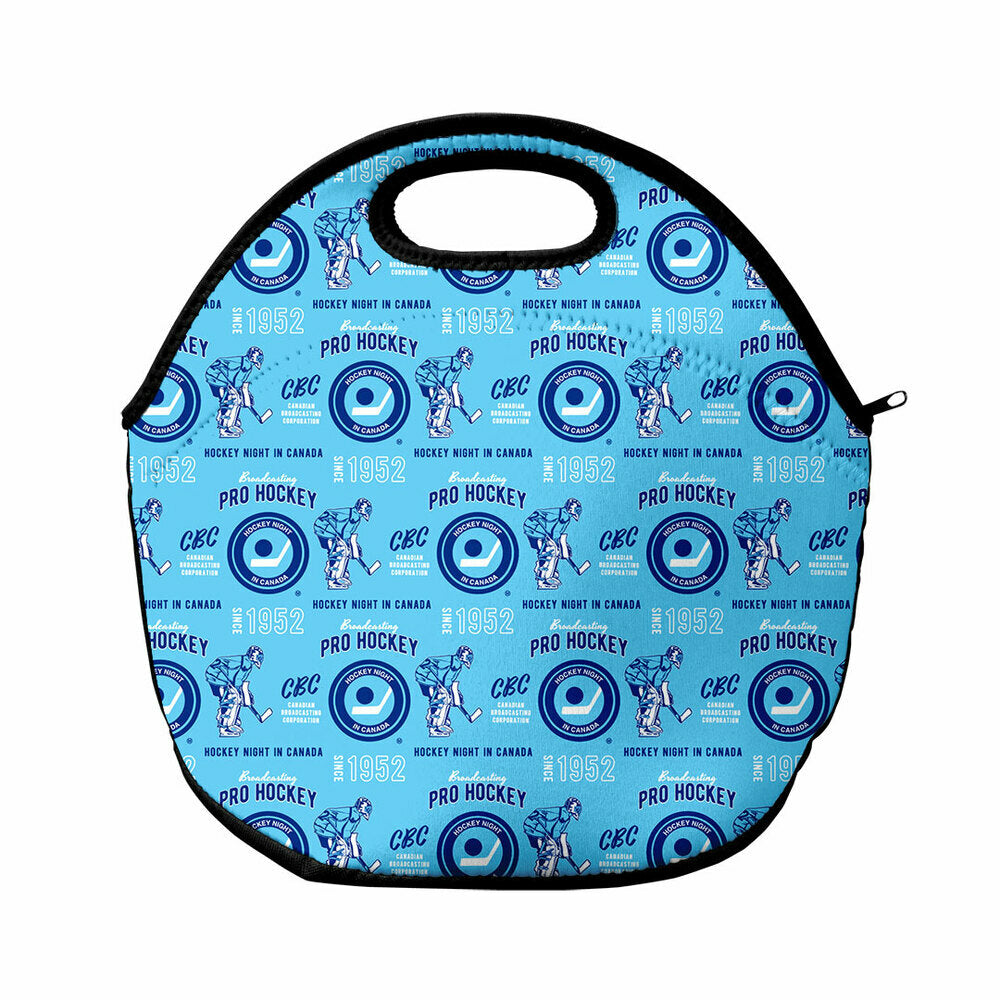 Hockey Night in Canada Broadcasting Pattern Lunch Bag - front