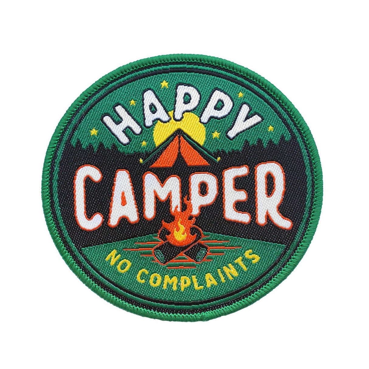 Happy Camper No Complaints Iron On Patch