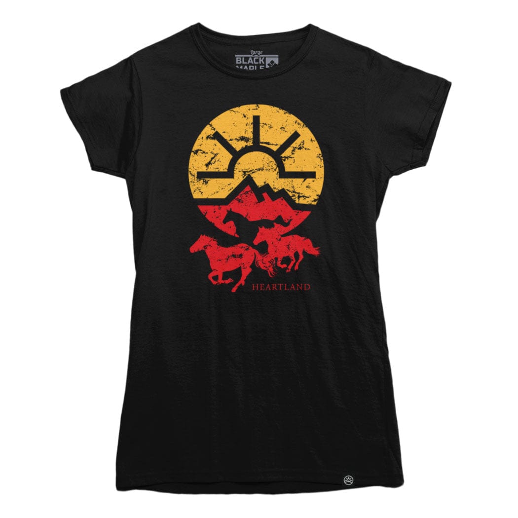Heartland Running Horses T-shirt – Black Maple Trading Co.