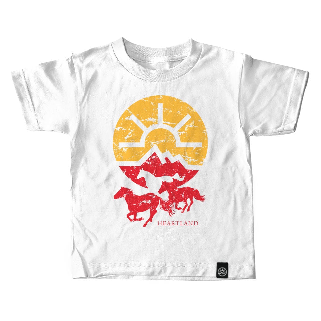 Heartland Running Horses Kids T-shirt
