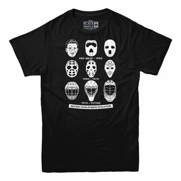 Hockey Goalie Mask Evolution Men's T-shirt Black