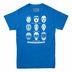 Hockey Goalie Mask Evolution Men's T-shirt Royal Blue