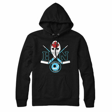 Hockey Night In Canada Crossed Hockey Sticks Black Hoodie