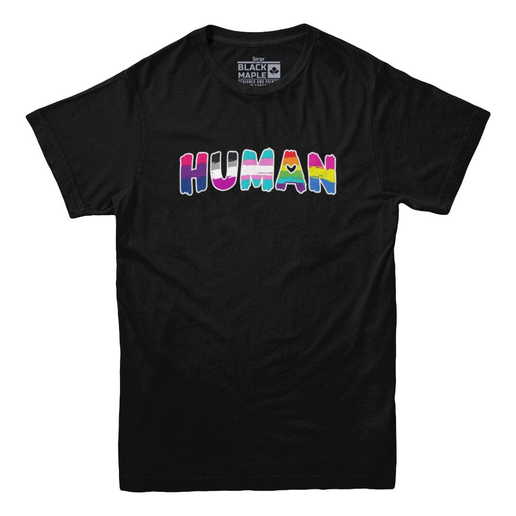 Human LGBTQ T-shirt – Black Maple Trading Co.