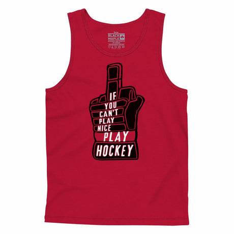 If You Can't Play Nice Play Hockey Men's Tank Top